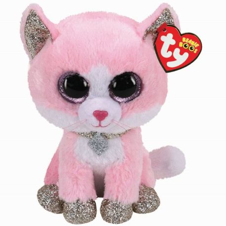 Ty BEANIE BOOS FIONA PINK CAT 15 CM