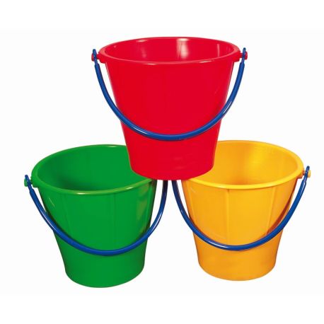 Spielstabil Eimer groß classic, 3 Farben sortiert