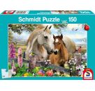 Schmidt Spiele 56421 Puzzle Stute und Fohlen 150 Teile