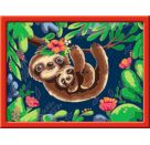 Ravensburger CreArt 28698 - Niedliche Faultiere - Malen nach Zahlen für Kinder ab 9 Jahre