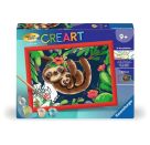 Ravensburger CreArt 28698 - Niedliche Faultiere - Malen nach Zahlen für Kinder ab 9 Jahre