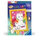 Ravensburger CreArt 29603 - Süßes Einhorn - Malen nach Zahlen Einhorn für Kinder ab 7 Jahre