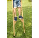 Outdoor active Stelzen aus Holz, Länge 150 cm, verstellbar