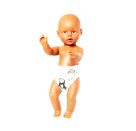 Puppen-Stoffwindeln Pinguin Pünktchen, 2 Stück, Gr. 28-35 cm