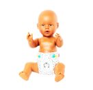 Puppen-Stoffwindeln Pinguin Pünktchen, 2 Stück, Gr. 28-35 cm