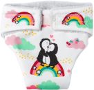 Puppen-Stoffwindeln Pinguin Pünktchen, 2 Stück, Gr. 28-35 cm