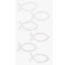 Sticker Mix Fisch weiß