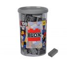 Blox 100 graue 8er Steine in Dose
