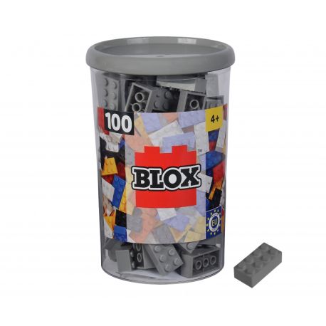 Blox 100 graue 8er Steine in Dose