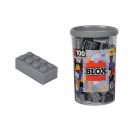 Blox 100 graue 8er Steine in Dose