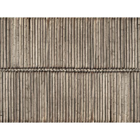 H0 3D-Kartonplatte Bretterwand
