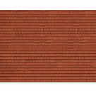 H0 3D-Kartonplatte  Dachziegel rot