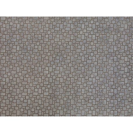 H0 3D-Kartonplatte Modernes Pflaster