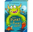 Ravensburger Mein monsterstarker Von-Punkt-zu-Punkt-Block - 100 lustige Motive zum Verbinden und Ausmalen, Rätselblock