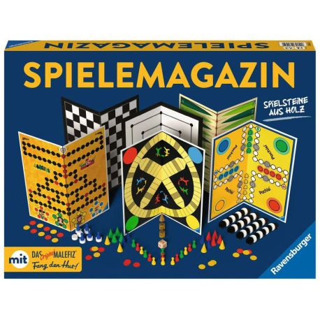 Ravensburger 27295 - Spiele Magazin, Spielesammlung mit vielen Möglichkeiten für 2-4 Spieler, Gesellschaftsspiel ab 6