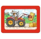 Ravensburger 6573 Puzzle Bagger, Traktor und Kipplader 3x6 Teile