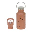 Bottle Edelstahl Happy Prints caramel