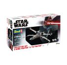 Collector Set  X-Wing Fighter + TIE Fighter, Revell Modellbausatz Star Wars mit Basiszubehör