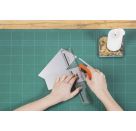 Wachsplatte 17,5x8cm silber-glänzend