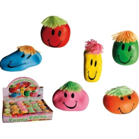 Knautschball Lucky Face farblich sortiert