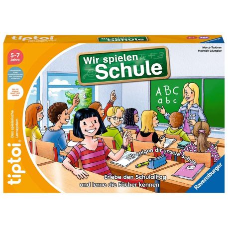 Ravensburger tiptoi Spiel - 00123 Wir spielen Schule - Spiel von Ravensburger ab 5 Jahren für 1-4 Spieler, Erlebe inte
