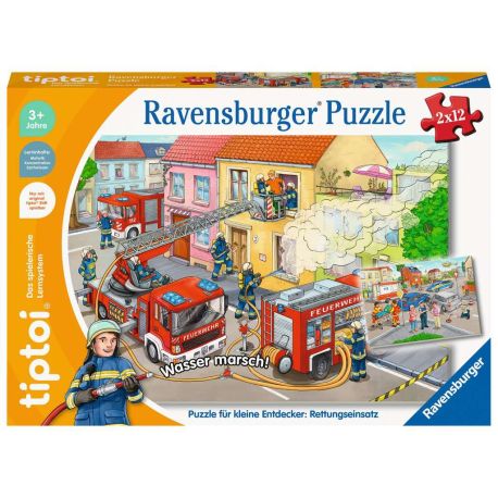 Ravensburger 133 tiptoi® Puzzle für kleine Entdecker: Rettungseinsatz