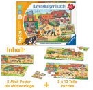 Ravensburger 136 tiptoi® Puzzle für kleine Entdecker: Bauernhof