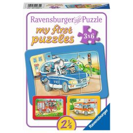Ravensburger 5630 Puzzle Tiere im Einsatz 3x6 Teile