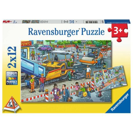 Ravensburger 5635 Puzzle Straßenbaustelle 2 X 12 Teile