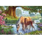 Schmidt Spiele Puzzle Pferde am Bach, 150 Teile