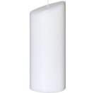 Ovalkerze 230x90x55mm weiß