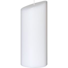 Ovalkerze 230x90x55mm weiß