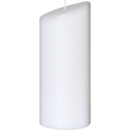 Ovalkerze 230x90x55mm weiß