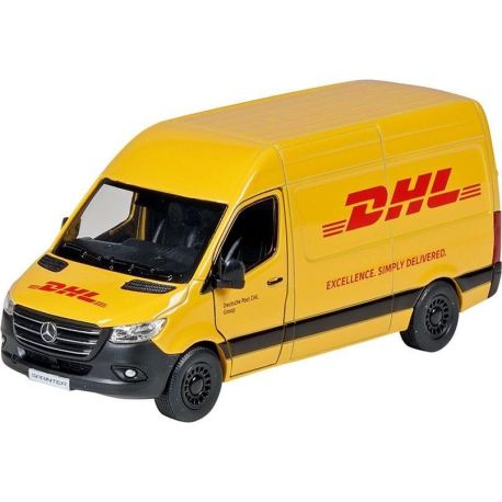 12306Mercedes Benz Sprinter DHL, Spritzguss, 1:48, L gleich  12,5 cm sortiert (1 Stück)