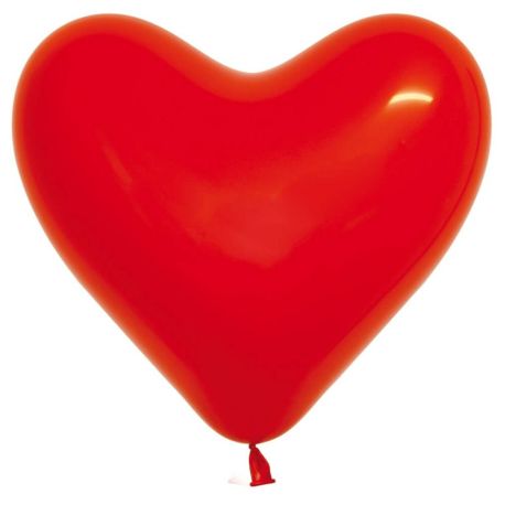 Herz-Luftballon, rot, D:14cm,
