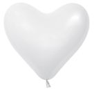 Herz-Luftballon, groß, weiß,