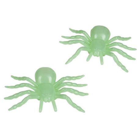 Spinnen Glow in the Dark, 10x7 cm, 2 St./Karte