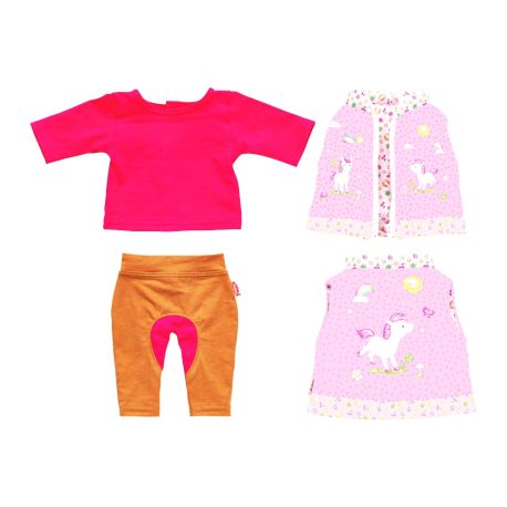 Puppen-Reiter-Outfit Lina, 3-teilig, Gr. 28-35 cm