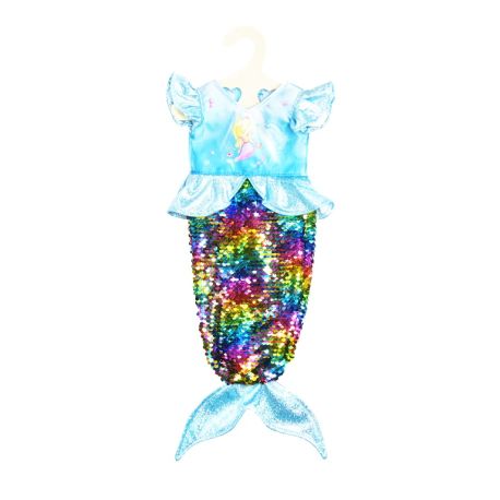 Puppen-Outfit Meerjungfrau Ava mit Wendepailletten, Gr. 35-45 cm