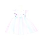 Puppen-Kleid Fee und Einhorn mit silberner Krone, Gr. 35-45 cm