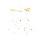 Puppen-Kleid Schutzengel mit Sternen-Haarband, Gr. 35-45 cm