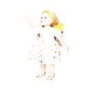 Puppen-Kleid Schutzengel mit Sternen-Haarband, Gr. 35-45 cm