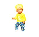 Puppen-Strickpullover mit Hose Dino, Gr. 35-45 cm