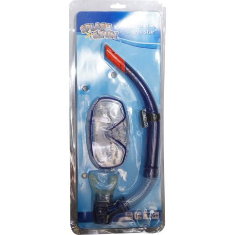 Splash   Fun Maske+Schnorchel Pro Star, Silikon,ab 6 Jahren, sortiert