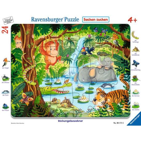 Ravensburger 6171 Puzzle Dschungelbewohner 24 Teile