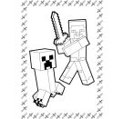 Minecraft - Superstarker Sticker- und Malspaß