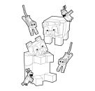 Minecraft - Superstarker Sticker- und Malspaß