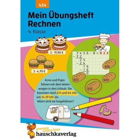Mein Übungsheft Rechnen 4. Klasse. Ab 9 Jahre., sortiert