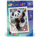 Ravensburger CreArt 20161 - Süßer Pandabär - Malen nach Zahlen für Kinder ab 9 Jahre