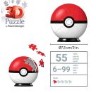 Ravensburger 11256 Puzzle Puzzle-Ball Pokémon Pokéball 3D 54 Teile